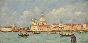 Venise. La douane et Notre-Dame-de-la-Salute - Eugene Louis Boudin