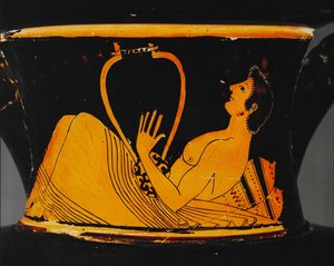 Éphèbe jouant de la cythare ...