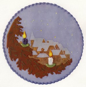 Gâteau de Noël avec scène nocturne - European Photographer