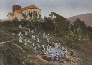 Enfants calédoniennes au lavoir, Saint-Louis, Sœurs - European Photographer