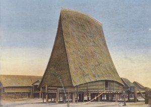 Maison commune (mairie) à Kontun chez les Mois Sedangs