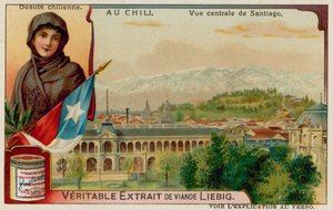 Une Beauté Chilienne et Vue du Centre de Santiago - European School