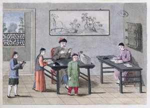 Une école chinoise, vers 1810 - European School