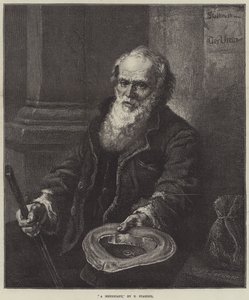 Un mendiant (gravure) - European School