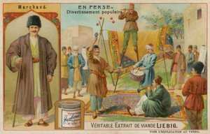 Un marchand et des artistes populaires - European School