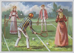 Une partie de tennis sur gazon - European School