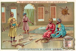 Un armurier (chromolithographie) - European School