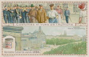 Une fanfare militaire et vue du Franzensring à Vienne - European School