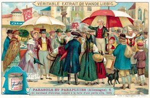 Un vendeur de médicaments charlatan à une foire dans une petite ville en Allemagne - European School
