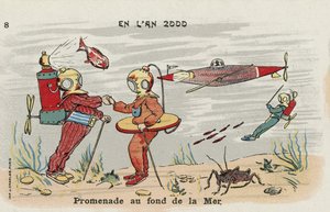 Promenade sur le fond marin en l