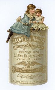 Publicité pour le cacao Van Houten - European School