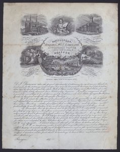 Publicité pour graveur et imprimeur lithographique, Daniel F Duncan de Glasgow - European School