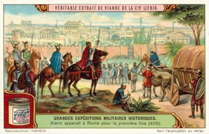 Alaric, roi des Wisigoths, arrive aux portes de Rome pour la première fois, 408 - European School
