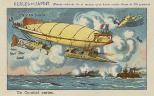 Une bataille aérienne en l