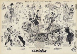 Bataille annuelle des fleurs, Nice, France - European School
