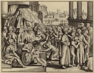 Antiochus et le martyre de la femme aux sept fils (gravure) - European School