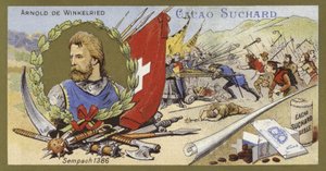 Arnold von Winkelried et la bataille de Sempach, Suisse, 1386 - European School