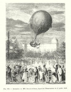 Ascension de MM Barral et Bixio, départ de l