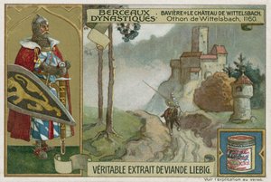 Bavière : château de Wittelsbach et Othon Ier de Wittelsbach, duc de Bavière, 1160 - European School