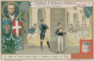 Camillo Benso, comte de Cavour, étudie à l