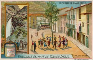Cascade de Moles et danseurs de sardane à San Julia de Loria - European School