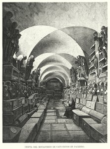 Catacombes du monastère des Capucins, Palerme, Sicile, Italie (lithographie) - European School
