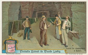 Champagne, carte de Liebig, début du 20e siècle (chromo)