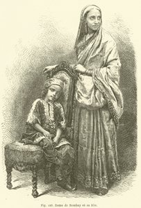 Dame de Bombay et sa fille - European School