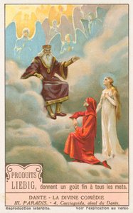 Dante, La Divine Comédie, carte Liebig, début du 20e siècle (chromo)