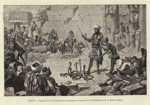 Égypte - Démonstration par un charmeur de serpents - European School
