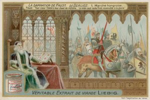 Faust regarde la Marche hongroise depuis sa bibliothèque - European School