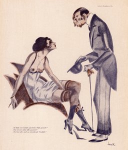 Fétichiste des pieds (lithographie couleur) - European School