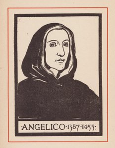 Fra Angelico, artiste italien de la Renaissance (lithographie)