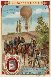 Ballon militaire français sur le terrain, 1894 - European School
