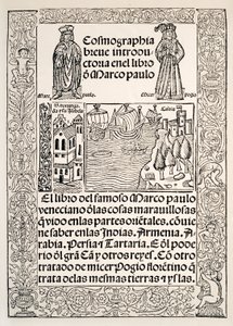 Frontispice du Il Milione de Marco Polo