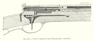 Fusil à aiguille, coupe demi-grandeur naturelle - European School