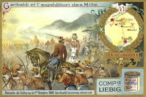 Garibaldi engage ses réserves, Bataille de Volturno, Italie, 1er octobre 1860 - European School