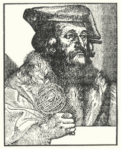 Girolamo Fracastoro, auteur du poème « Syphilis sive Morbus Gallicus » (gravure) - European School