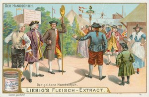 Gants, carte de Liebig, début du 20e siècle (chromo) - European School