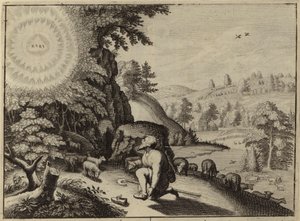 Dieu apparaissant à Moïse dans le buisson ardent - European School