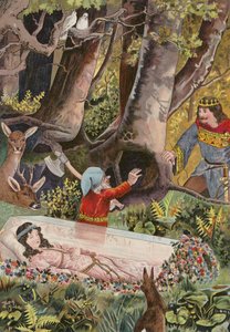 Contes de Grimms : Blanche-Neige (chromolitho)