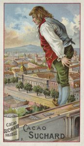 Gulliver explorant la ville de Lilliput