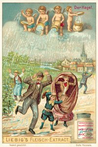 Grêle (chromolithographie) - European School