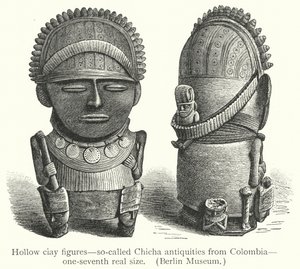 Figurines creuses en argile, dites antiquités Chicha de Colombie