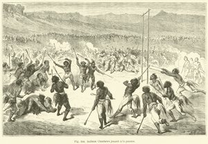 Indiens Choctaws jouant à la paume - European School