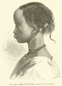 Jeune fille fellane, environs de Ségon - European School