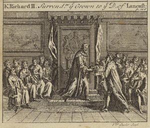 Le roi Richard II remettant la couronne d