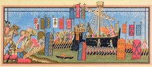 Chevaliers du Saint-Esprit embarquant pour les croisades, vers 1880