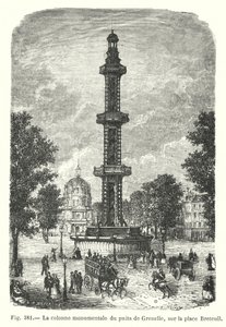 La colonne monumentale du puits de Grenelle, sur la place Breteuil - European School