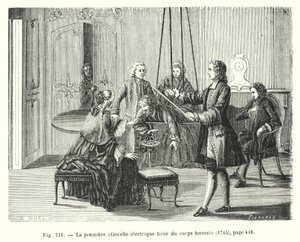 La première étincelle électrique tirée du corps humain - European School